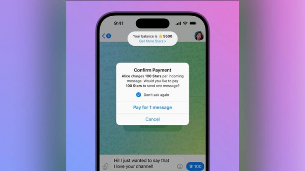 Telegram добавил функцию платных сообщений за внутреннюю валюту Telegram добавил функцию платных сообщений за внутреннюю валюту