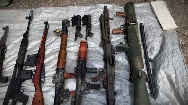 В ДНР обнаружен заминированный схрон с вооружением В ДНР обнаружен заминированный схрон с вооружением